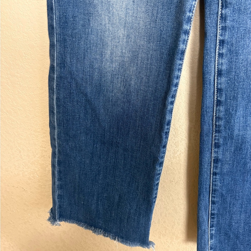Risen Jeans High Waist Wide Leg Frayed Hem & Waist Cotton Jeans Size 29” BDQ5032 - Picture 5 of 14